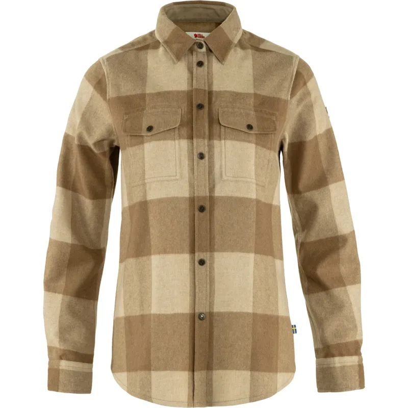 Fjallraven Womens Canada Shirt - Buckwheat Brown-Light Beige