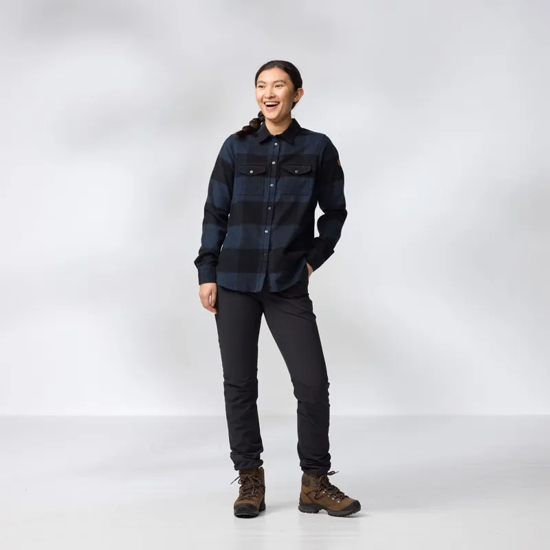 Fjallraven Womens Canada Shirt - Buckwheat Brown-Light Beige-2