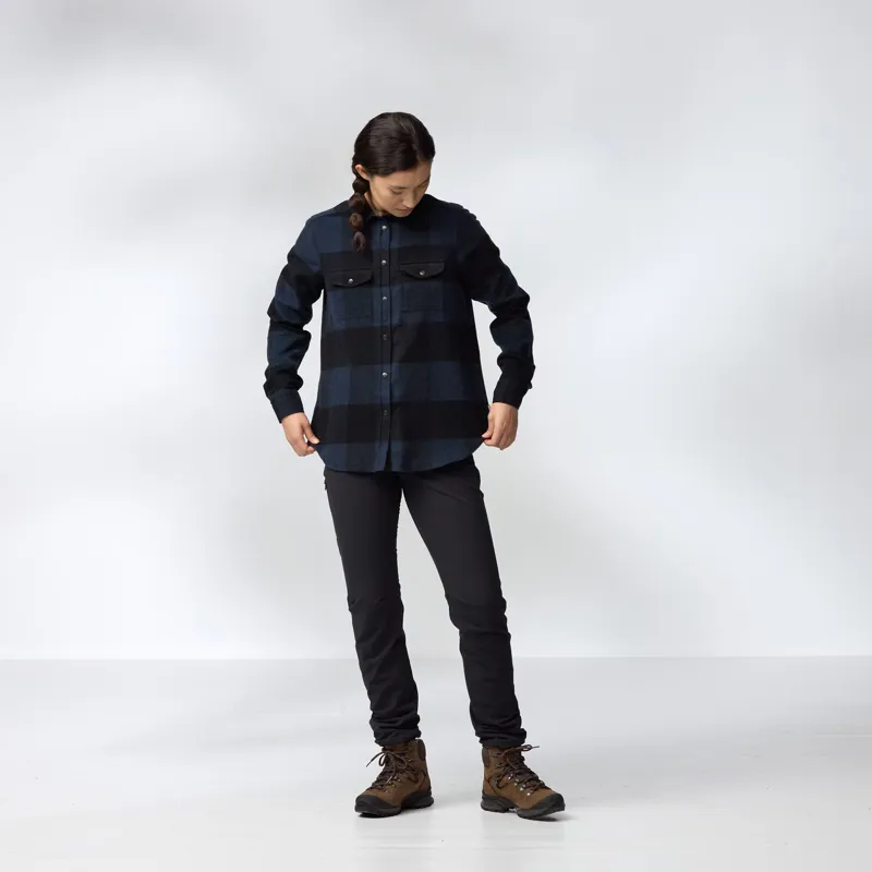 Fjallraven Womens Canada Shirt - Buckwheat Brown-Light Beige-3