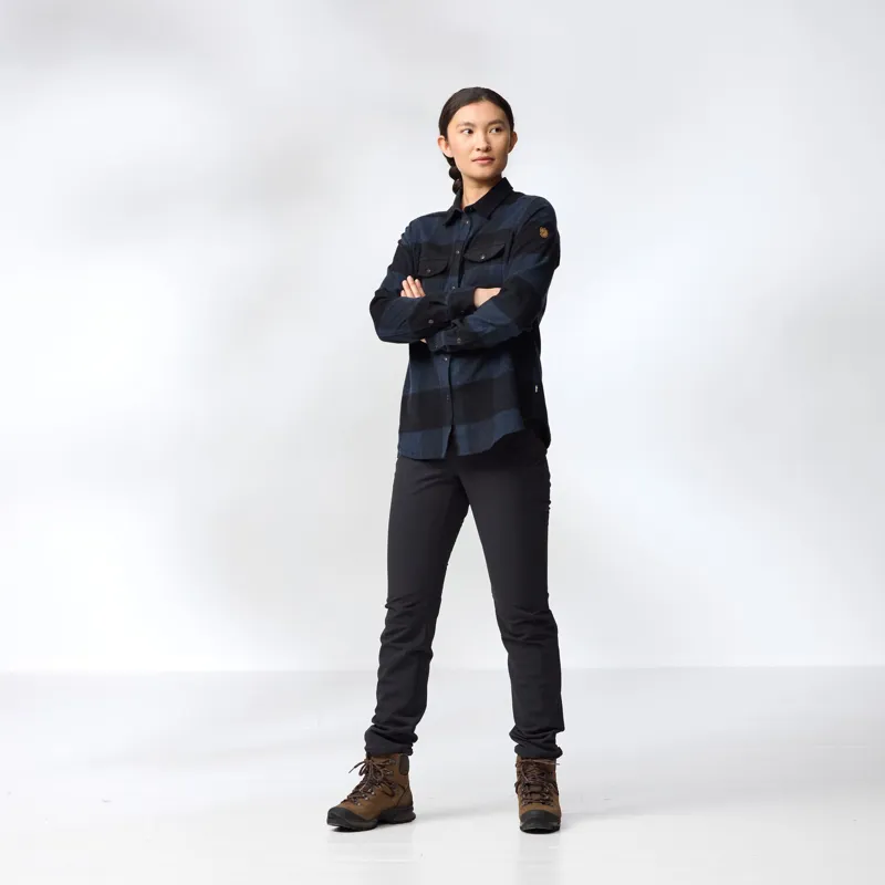 Fjallraven Womens Canada Shirt - Buckwheat Brown-Light Beige-4