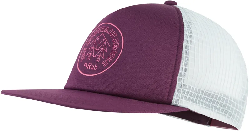 Rab Cirque Print Cap - Mulberry-Pewter