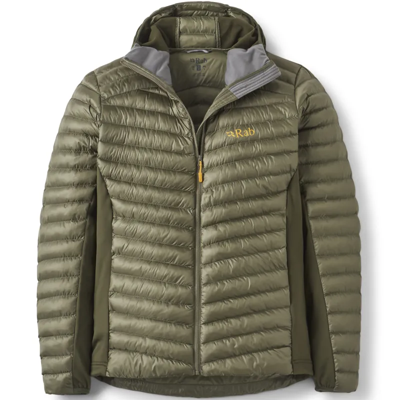 Rab Mens Cirrus Flex Hoody - Light Khaki-Army