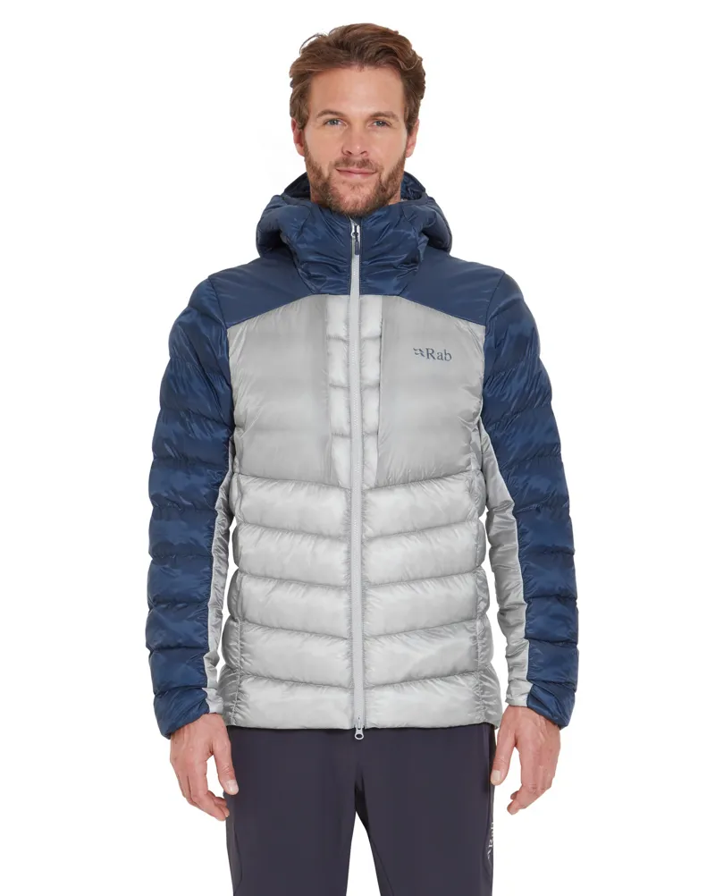 Rab Mens Cirrus Ultra Hoody - Tempest Blue-Light Zinc-2
