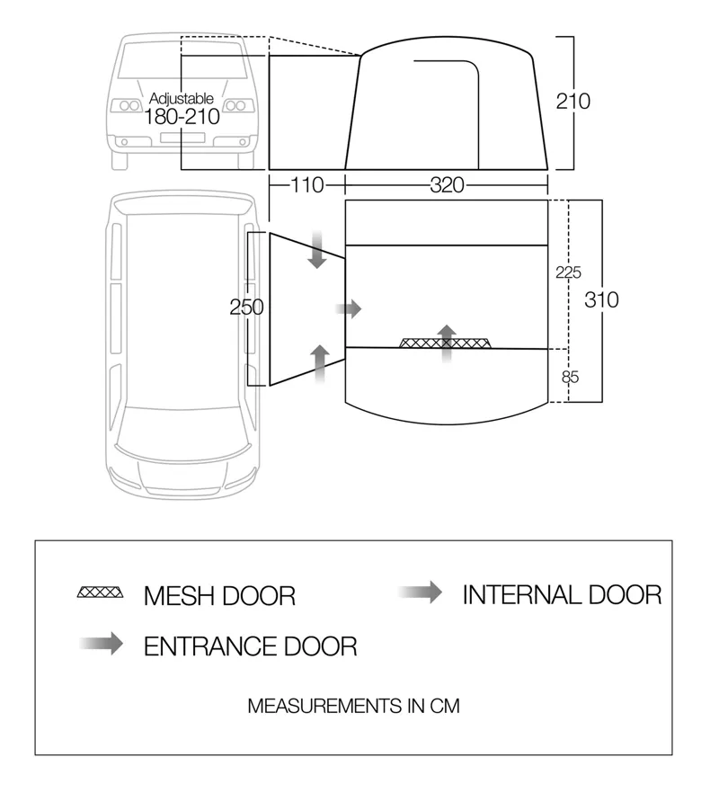 Vango Cove II Low DriveAway Awning-1