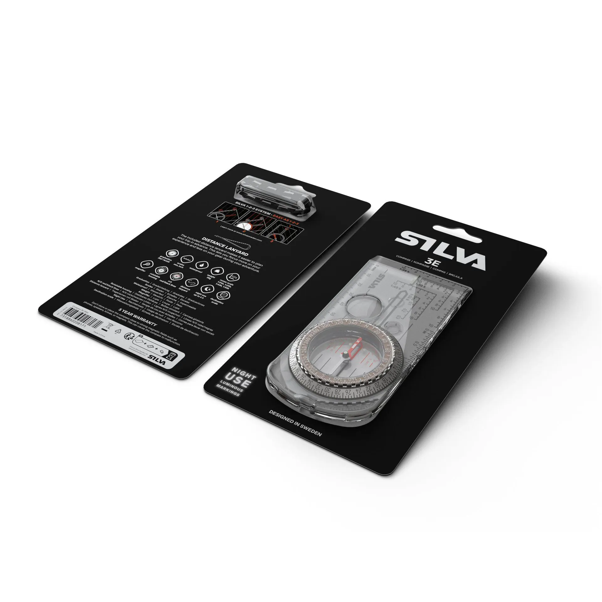SILVA Ranger Compass with Lanyard - D of E recommended, Luminous Markings | UK