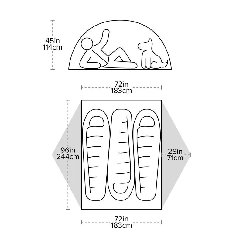 Big Agnes Copper Spur UL3 XL Tent - Lichen Green-Mercury-8