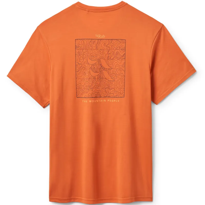 Rab Mens Crimp Elevation Tee - Dark Melba-2