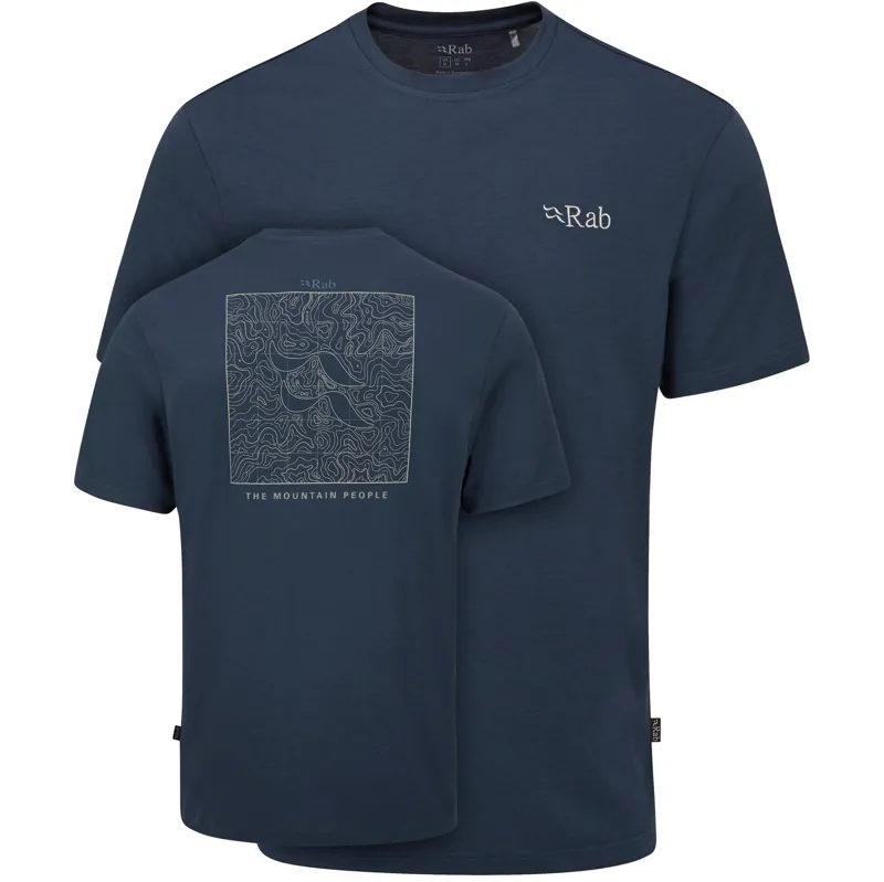Rab Mens Crimp Elevation Tee - Tempest Blue