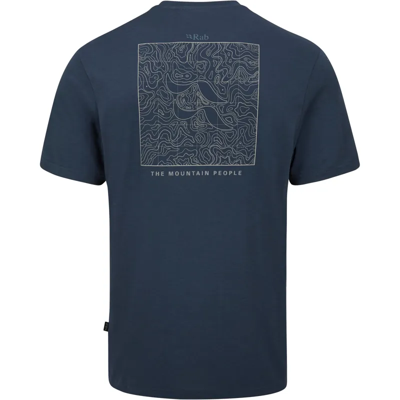 Rab Mens Crimp Elevation Tee - Tempest Blue-2