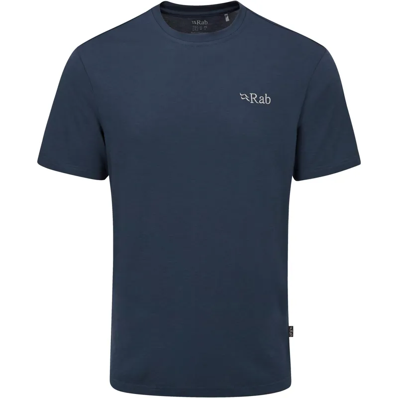 Rab Mens Crimp Elevation Tee - Tempest Blue-1
