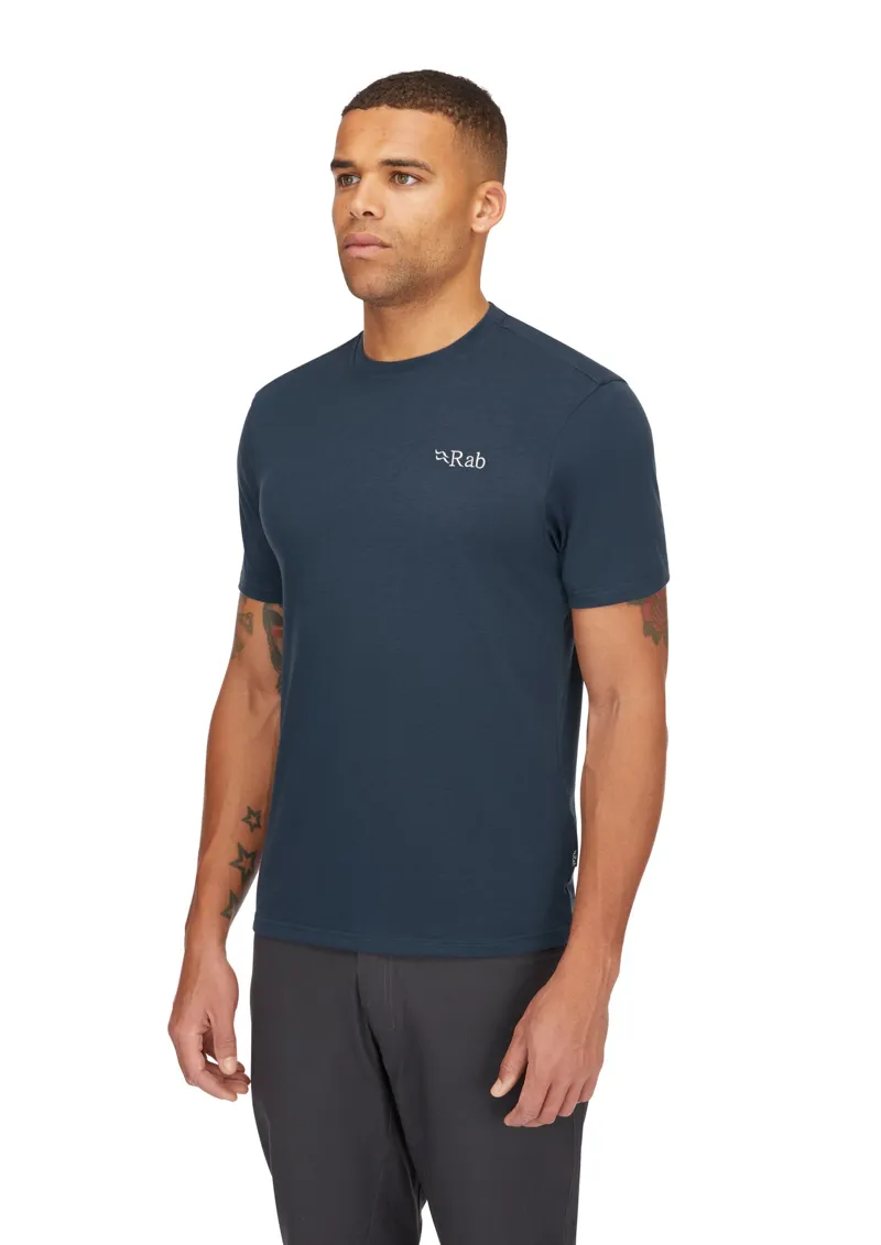 Rab Mens Crimp Elevation Tee - Tempest Blue-4