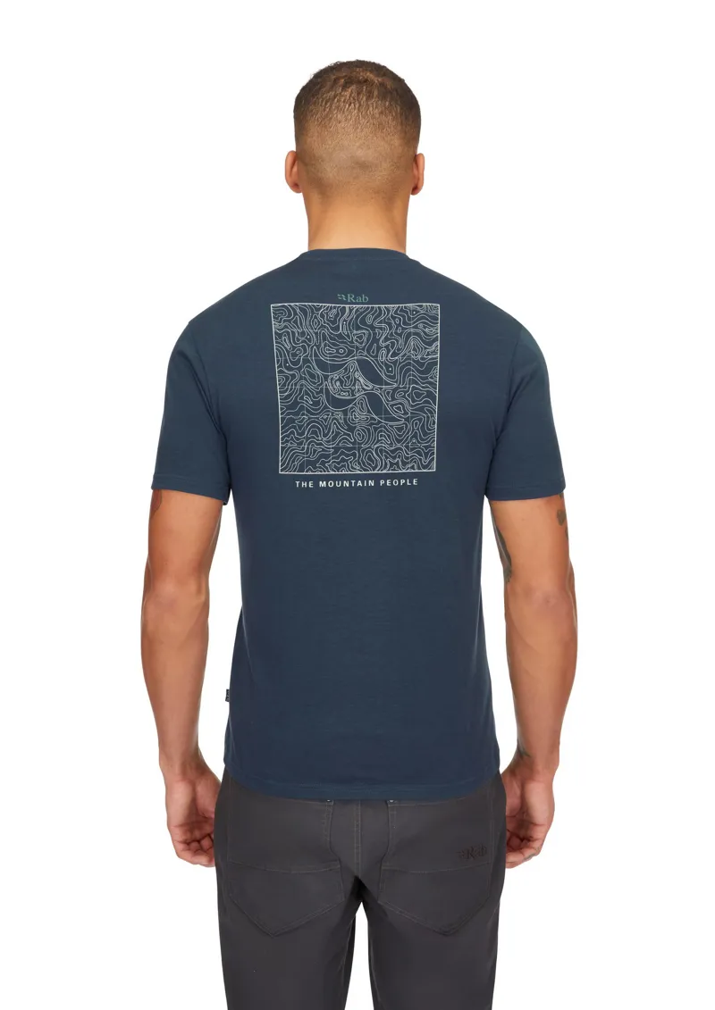 Rab Mens Crimp Elevation Tee - Tempest Blue-5