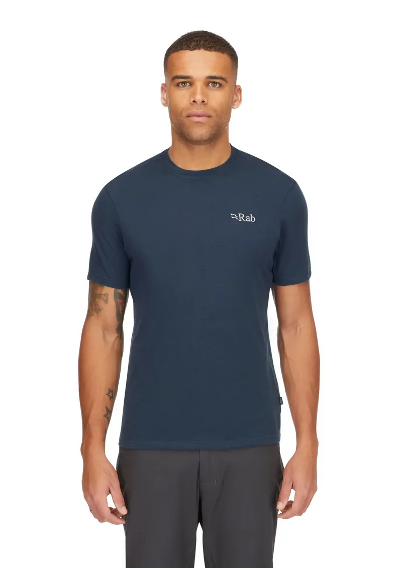 Rab Mens Crimp Elevation Tee - Tempest Blue-3