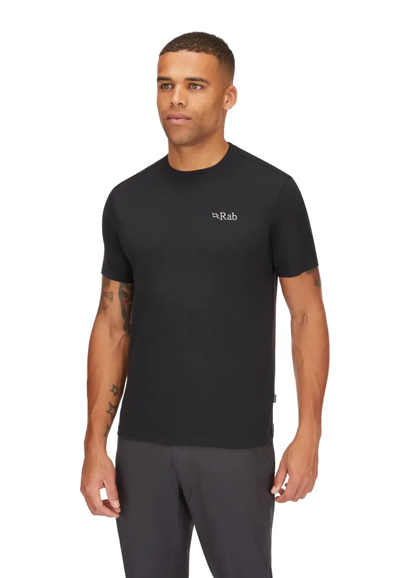 Rab Mens Crimp Logo Tee - Beluga-3