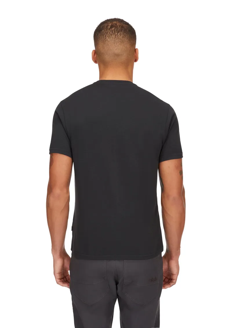 Rab Mens Crimp Logo Tee - Beluga-4