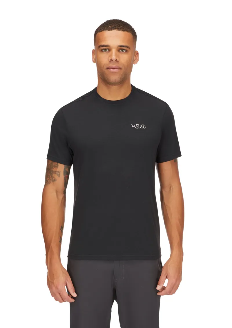 Rab Mens Crimp Logo Tee - Beluga-2
