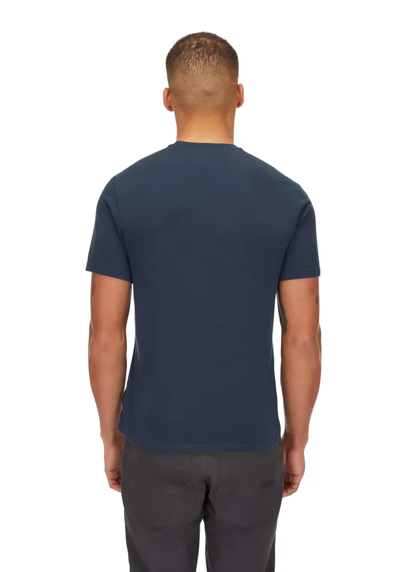Rab Mens Crimp Logo Tee - Tempest Blue-4