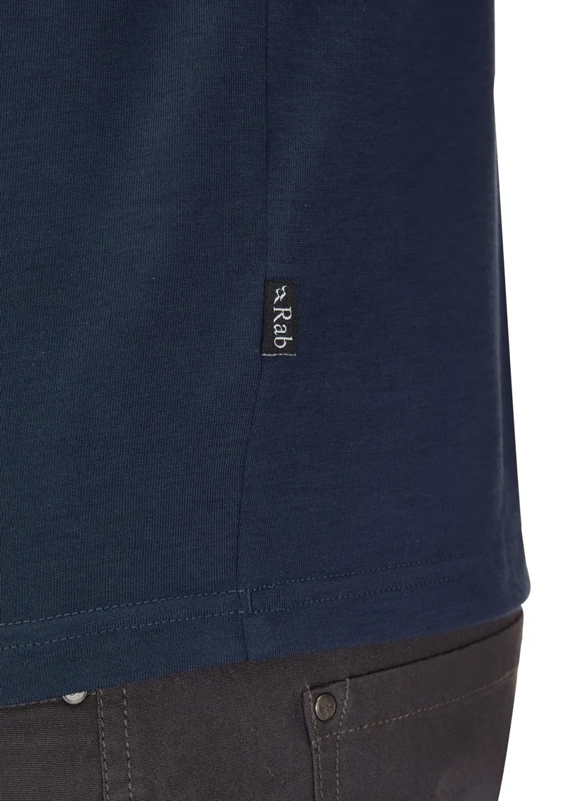 Rab Mens Crimp Logo Tee - Tempest Blue-7