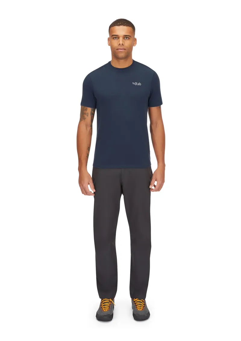 Rab Mens Crimp Logo Tee - Tempest Blue-5