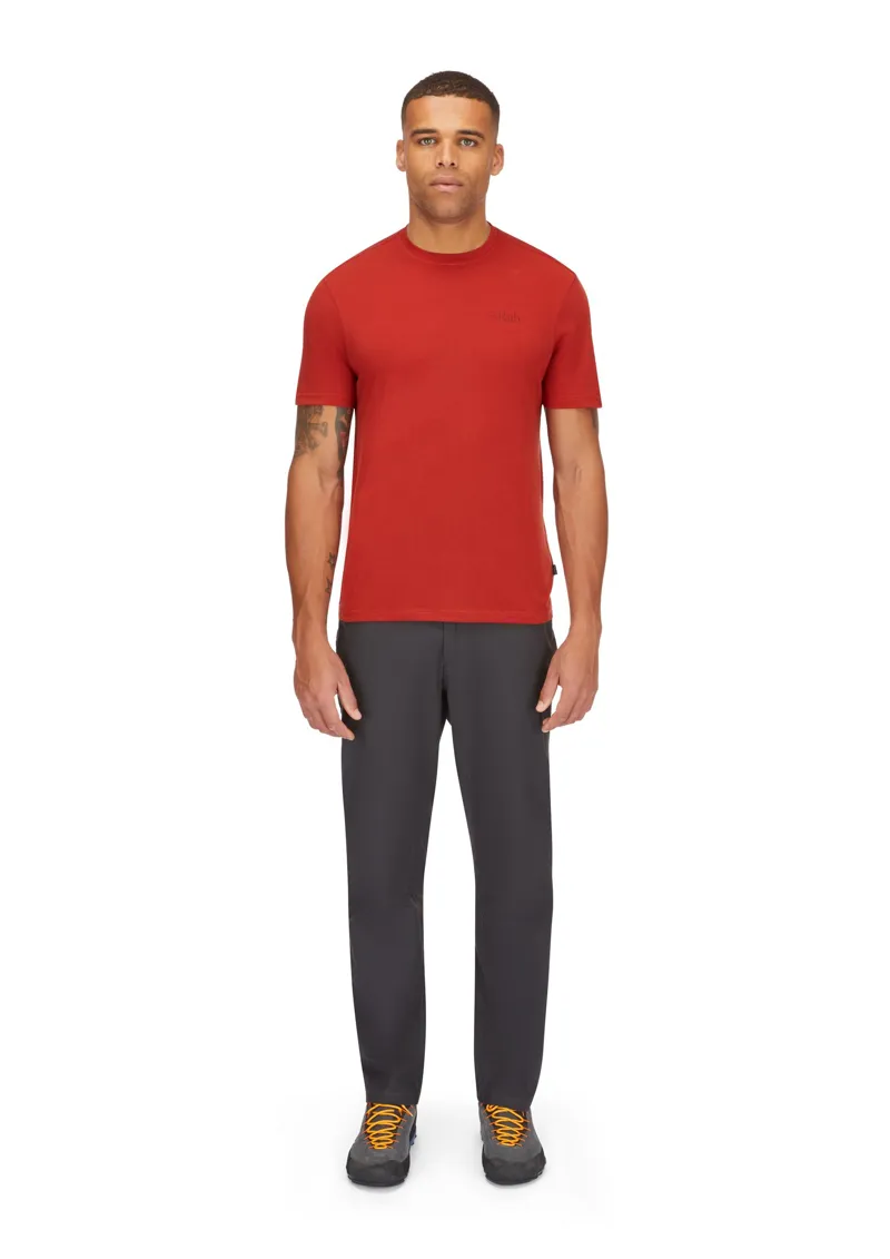 Rab Mens Crimp Logo Tee - Tuscan Red-5