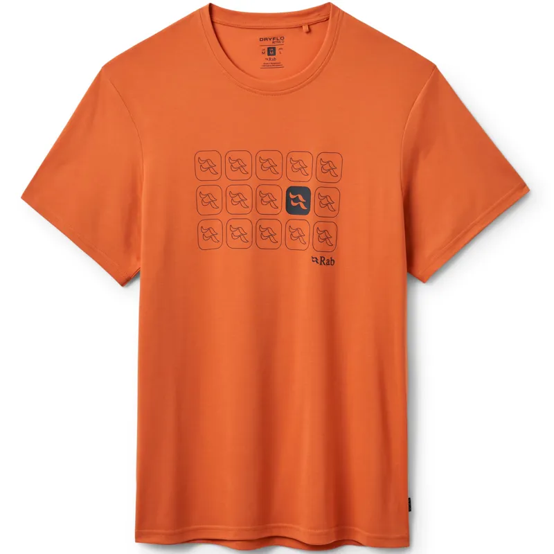 Rab Mens Crimp Repeat Tee - Dark Melba