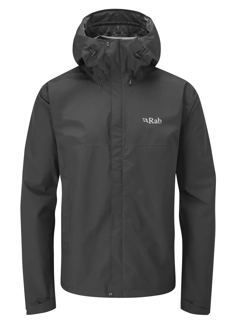 Rab Mens Downpour Eco Jacket - Black 