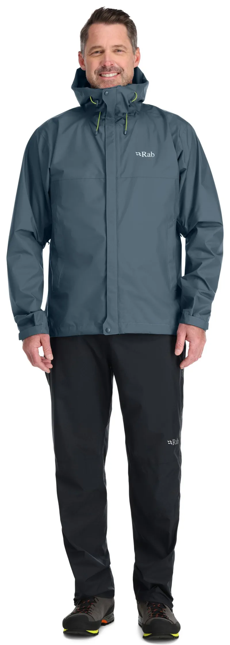 Rab Mens Downpour Eco Jacket - Orion Blue-3