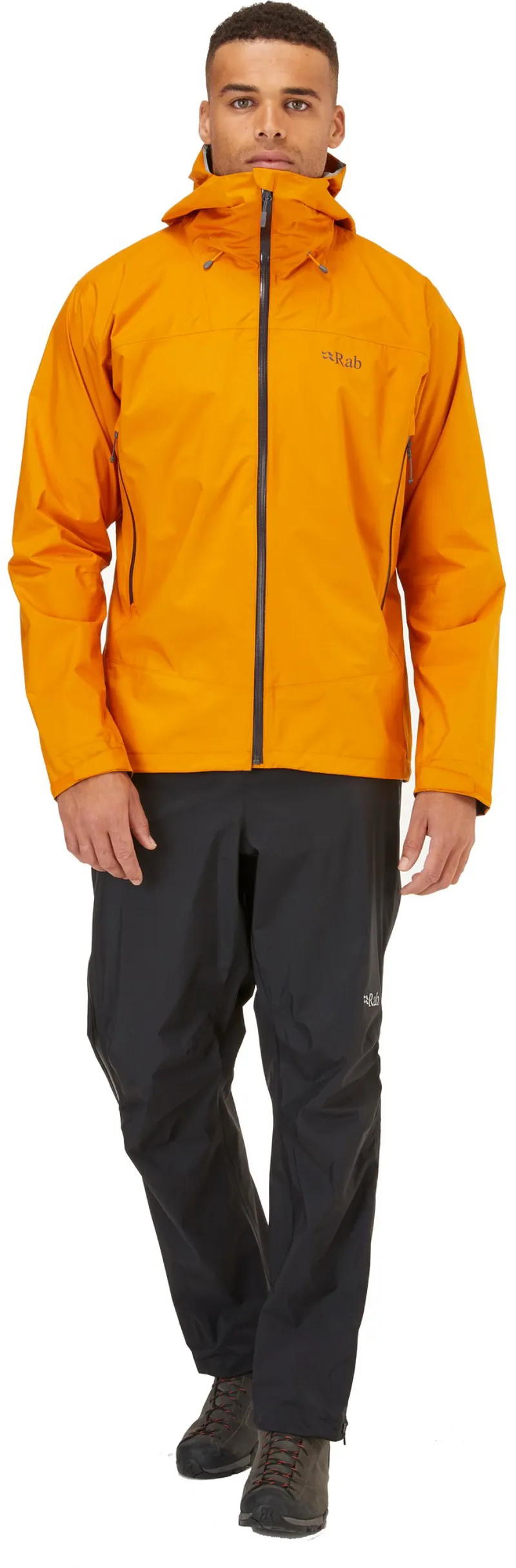 Rab Mens Downpour Plus 2.0 Jacket - Sunset-3