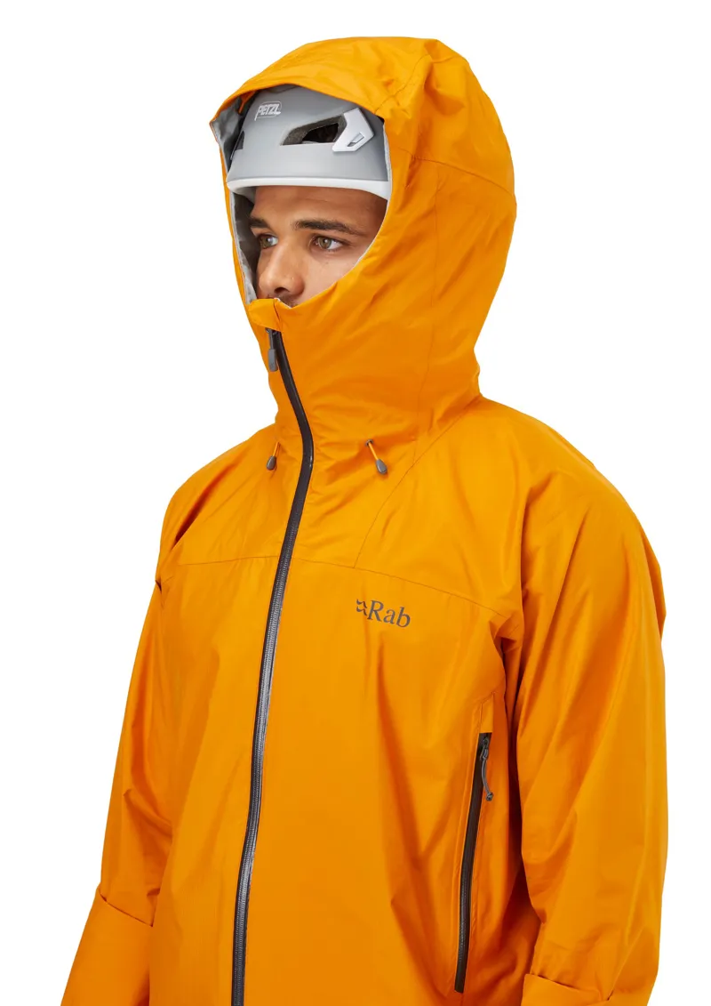 Rab Mens Downpour Plus 2.0 Jacket - Sunset-4