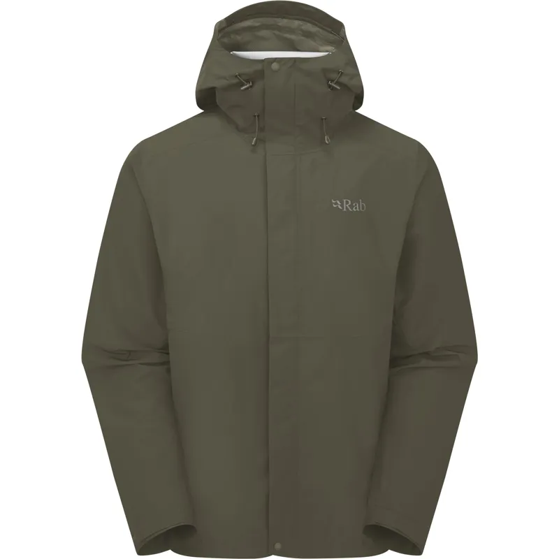 Rab Mens Downpour Jacket - Army