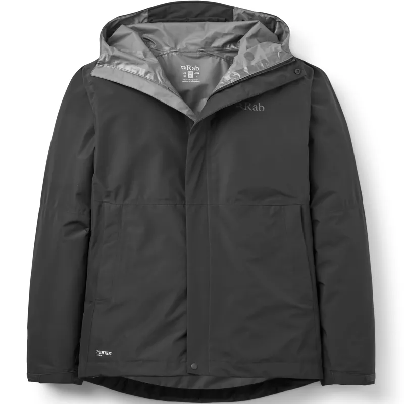 Rab Mens Downpour Jacket - Black