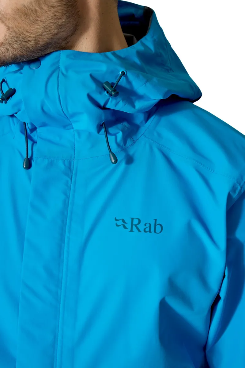 Rab Mens Downpour Jacket - Oak-7