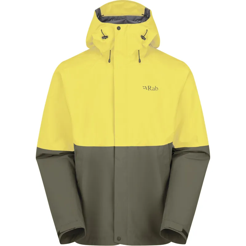 Rab Mens Downpour Jacket - Pollen-Army