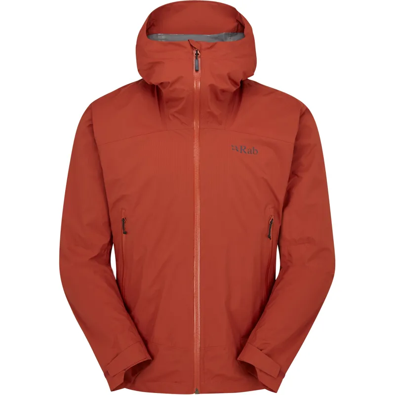 Rab Mens Downpour Light Jacket - Tuscan Red