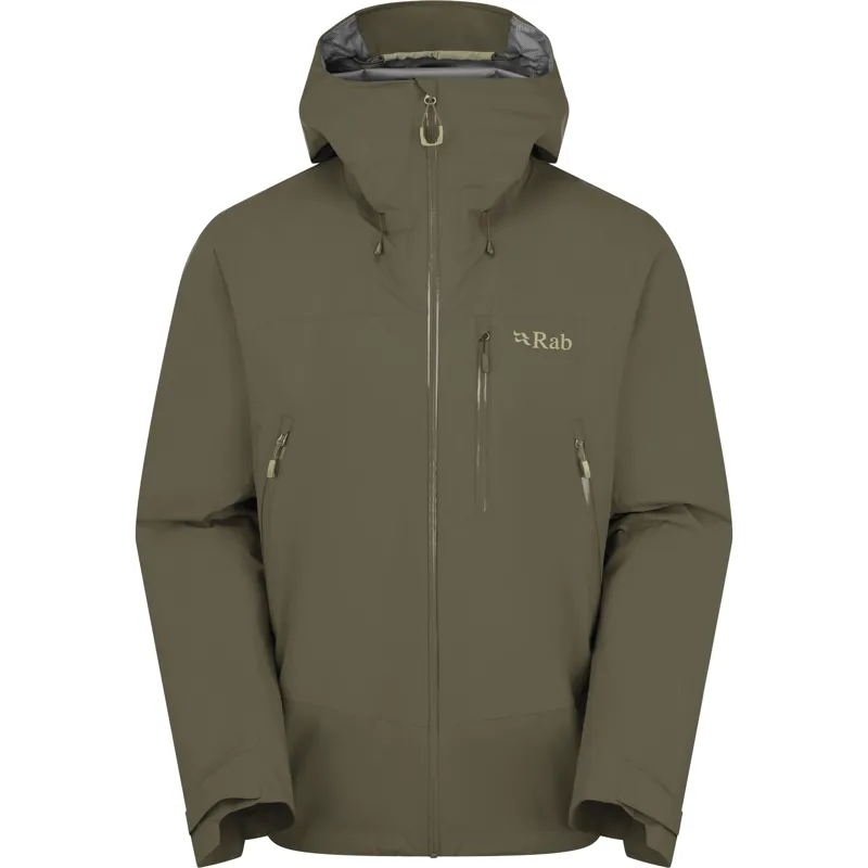 Rab Mens Downpour Mountain Jacket - Army