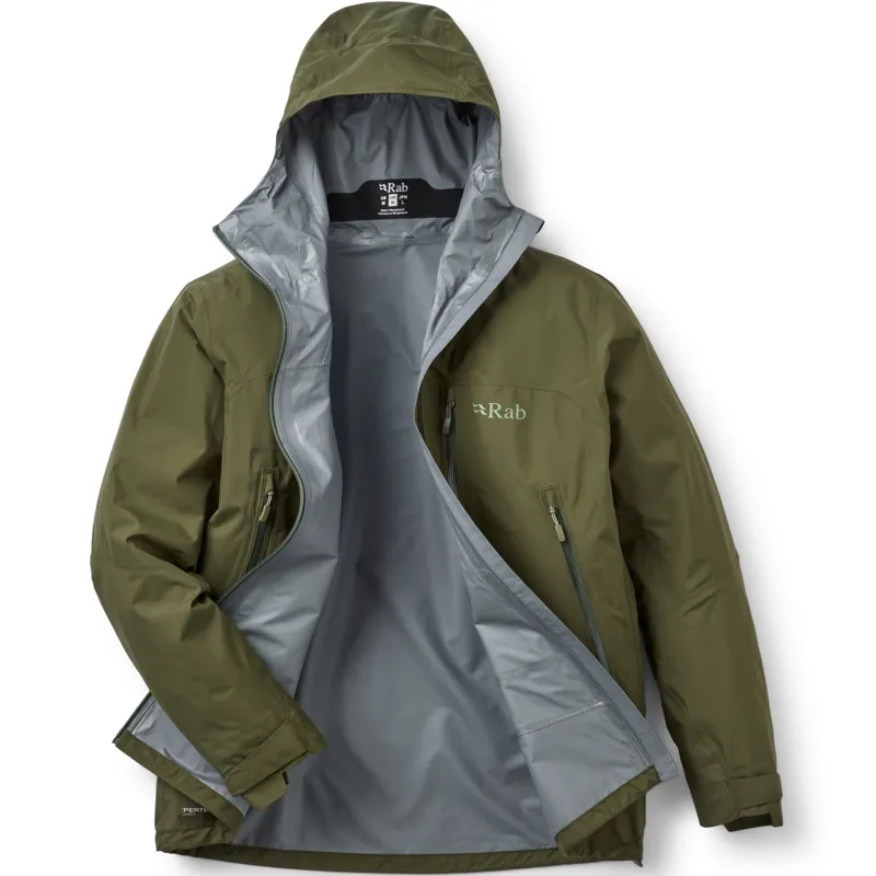 Rab Mens Downpour Mountain Jacket - Army-1