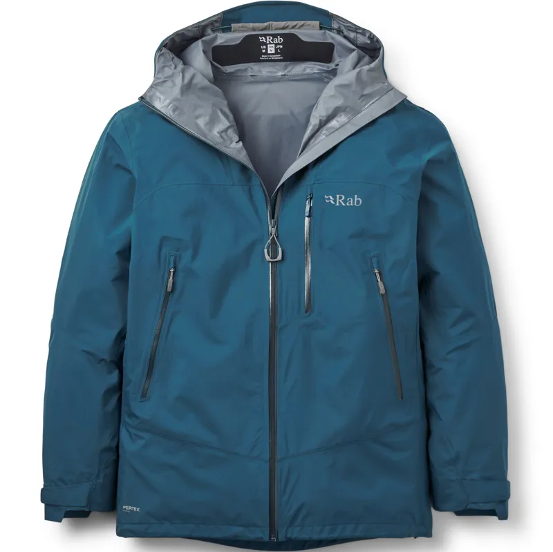 Rab Mens Downpour Mountain Jacket - Tempest Blue