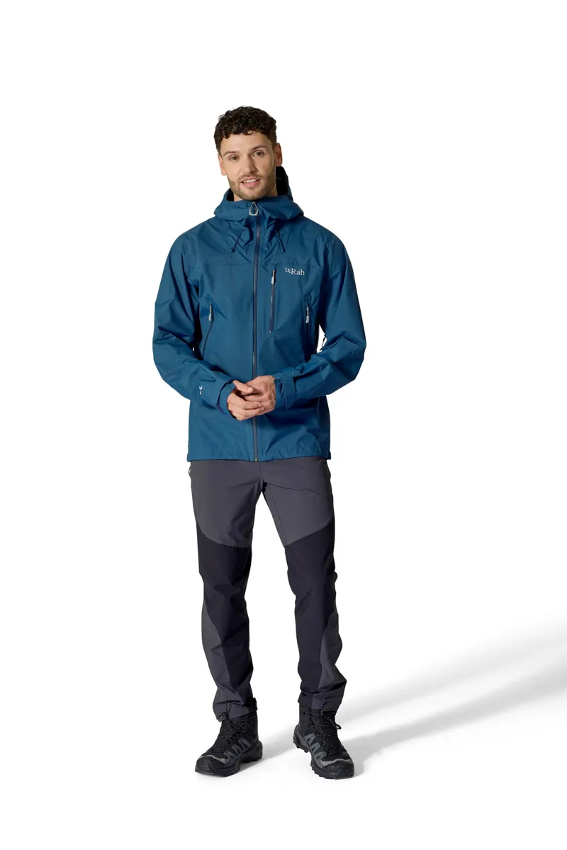 Rab Mens Downpour Mountain Jacket - Maya Blue-3