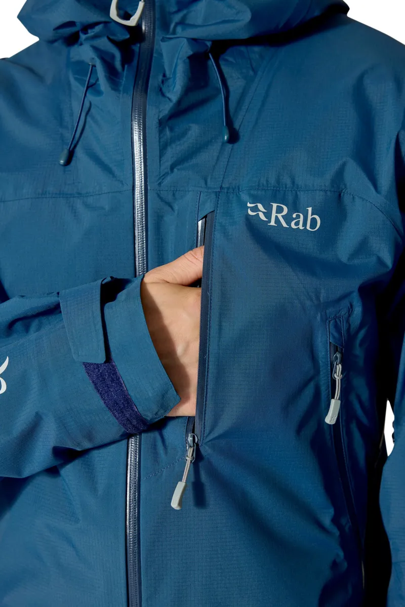 Rab Mens Downpour Mountain Jacket - Tempest Blue-6