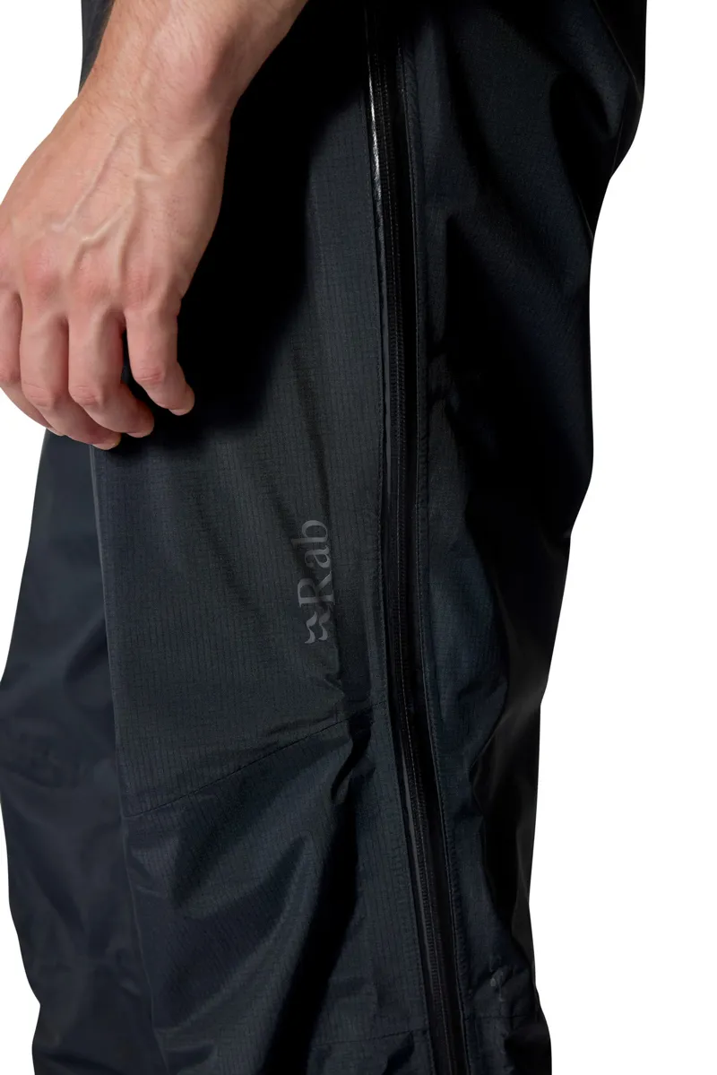 Rab Mens Downpour Mountain Overtrousers  - Black-7