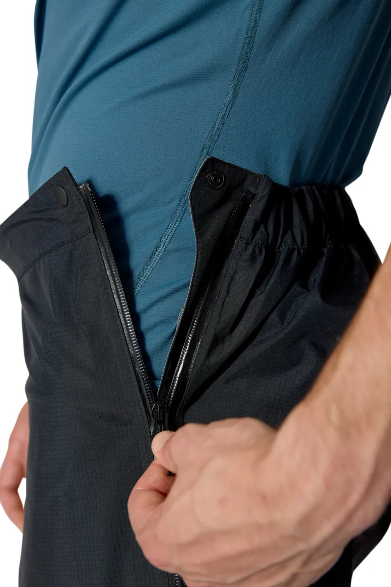 Rab Mens Downpour Mountain Overtrousers  - Black-9