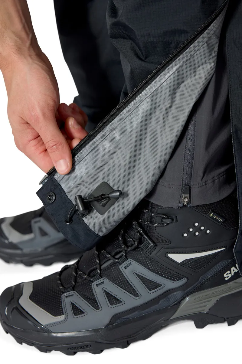 Rab Mens Downpour Mountain Overtrousers  - Black-11