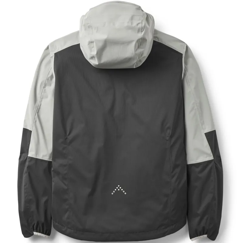 Rab Mens Downpour Trail Light Jacket - Light Zinc-Anthracite-2