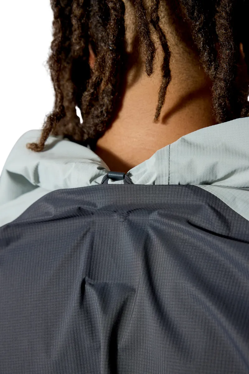 Rab Mens Downpour Trail Light Jacket - Light Zinc-Anthracite-12