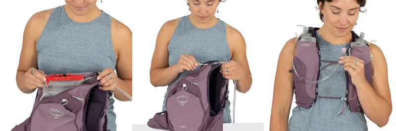 Osprey Womens Dyna 6 Running Vest - Black-11