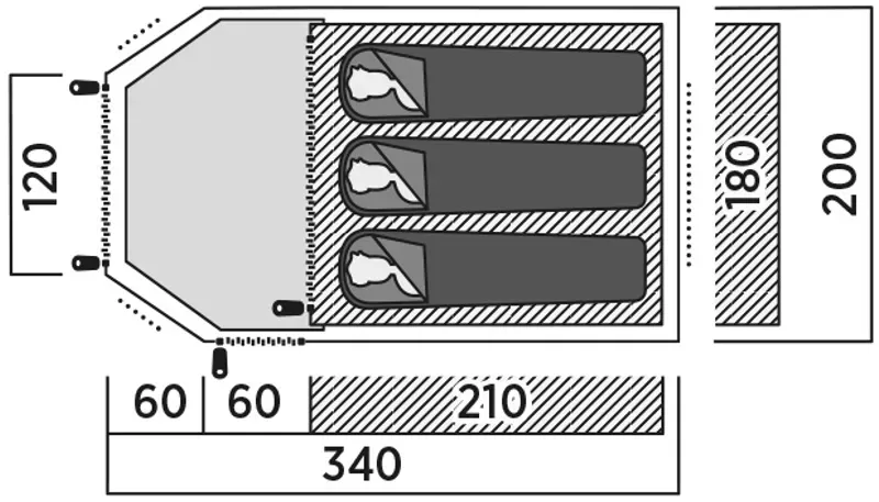 Easy Camp Blazar 300 Tent - DEMO MODEL-2