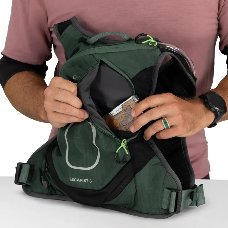 Osprey Escapist Velocity 6 Rucksack - Tundra Green-Botanica-6