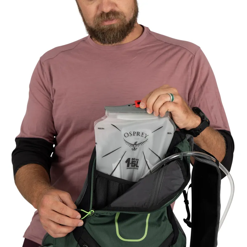 Osprey Escapist Velocity 6 Rucksack - Tundra Green-Botanica-8