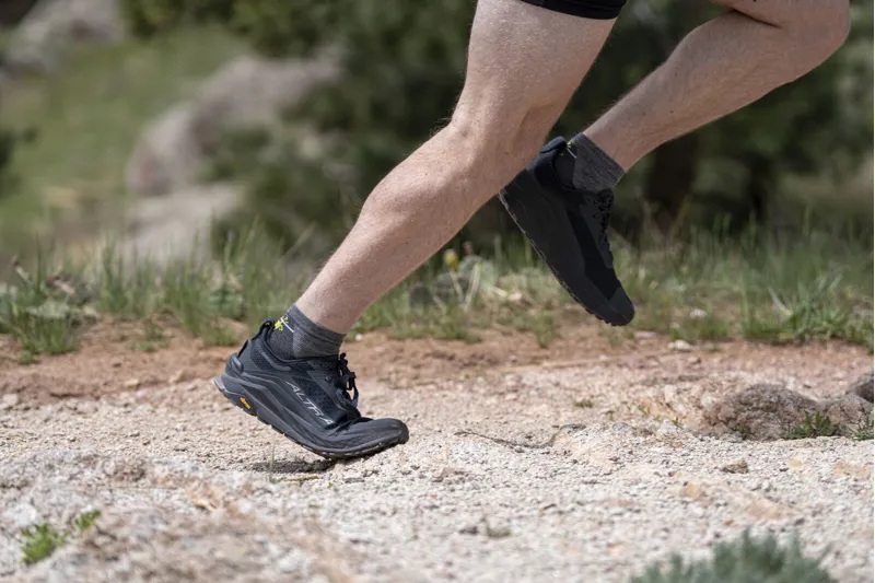 Altra Mens Olympus 6 Trail Shoes - Black-Orange-11