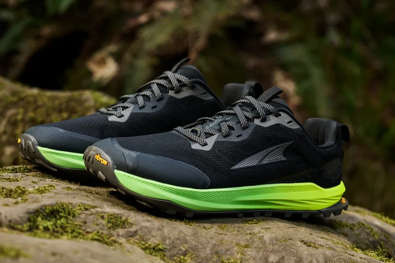 Altra Mens Lone Peak 9+ Trail Shoes - Black-Dark Gull Grey-Green Gecko-7